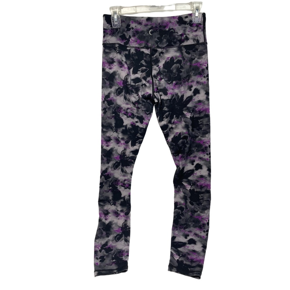 Zyia Floral Watercolor Soft n Snug Hi-rise Legging Sz 6-8 - Picture 6 of 9